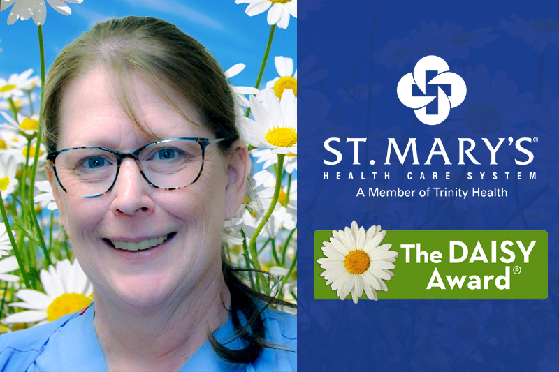 Sue Rowe receives St. Mary’s DAISY Award for excellence